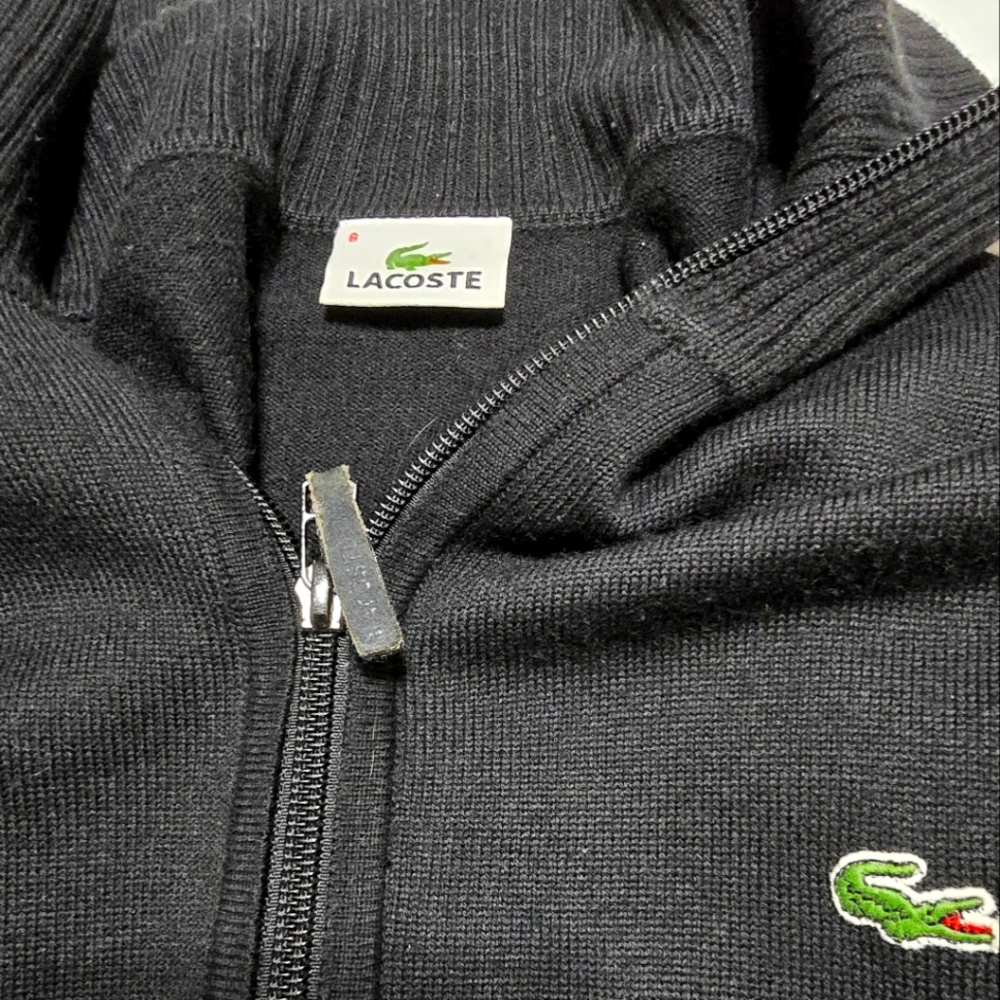 LaCoste mens full zipper sweater size 8.